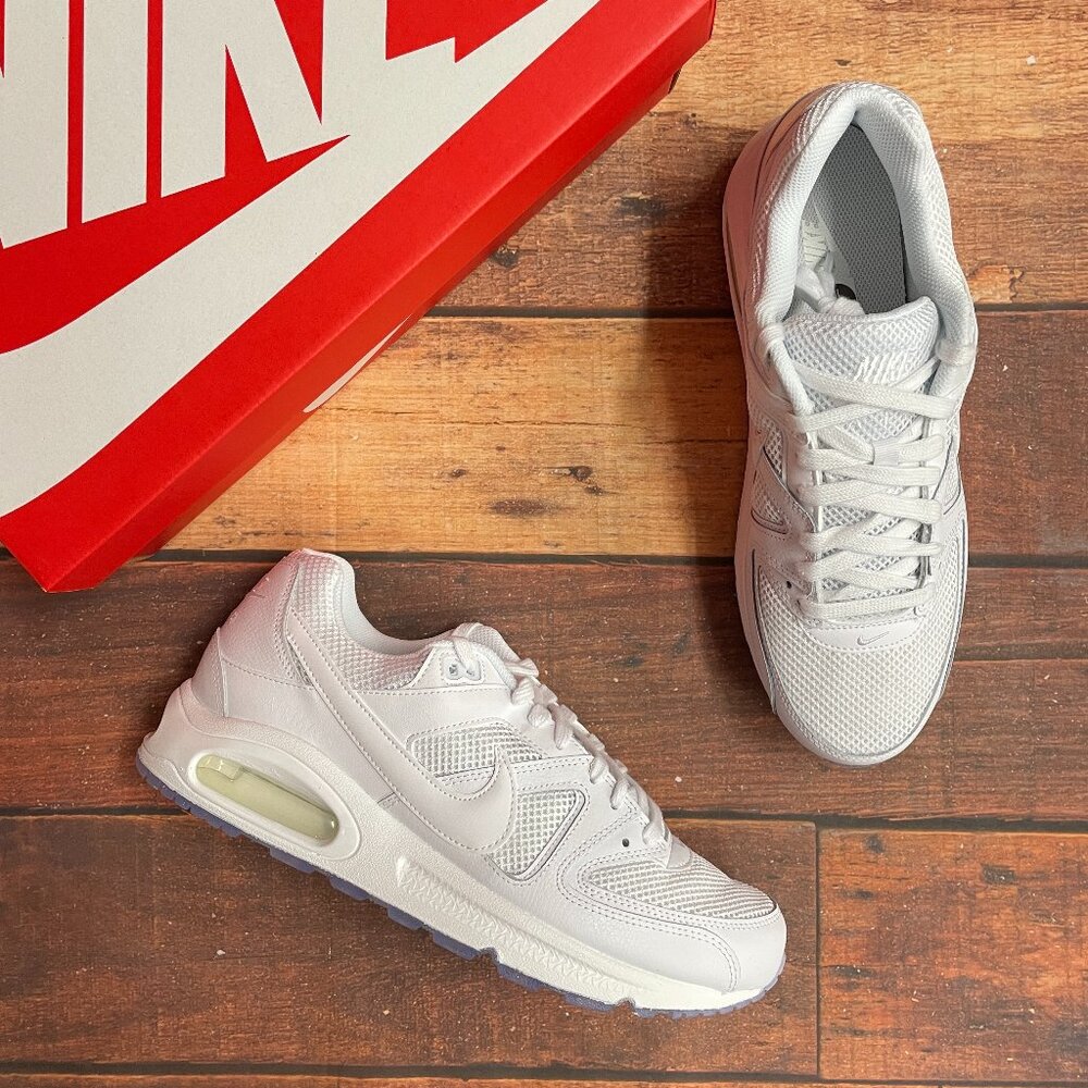 Nike Men's Air Max Command White Running Shoes